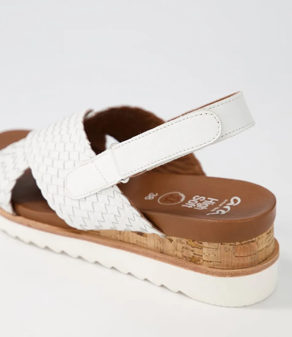 Sandales ARA Confort Femme – Valencia 06 en Cuir Blanc, Style Méditerranéen Léger