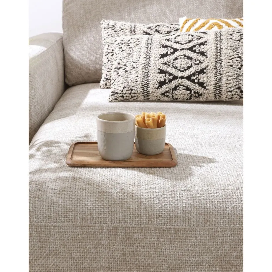 Coussin décoratif polyvalent en coton et viscose - Format 50x30 cm - Noir et blanc - Collection Verso par Pomax