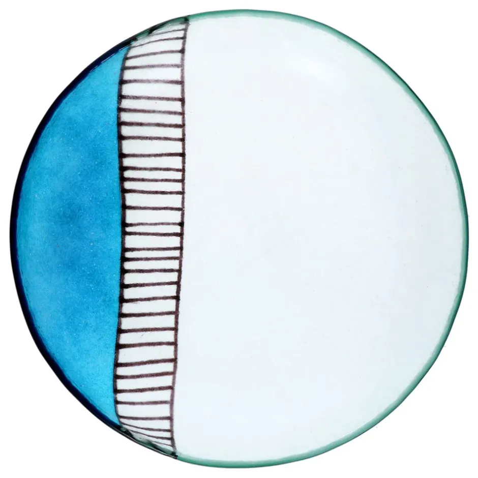 Assiette contemporaine en verre trempé - Noir élégant (30 cm de diamètre × 6 cm de hauteur) - Vaisselle Vidro Pomax