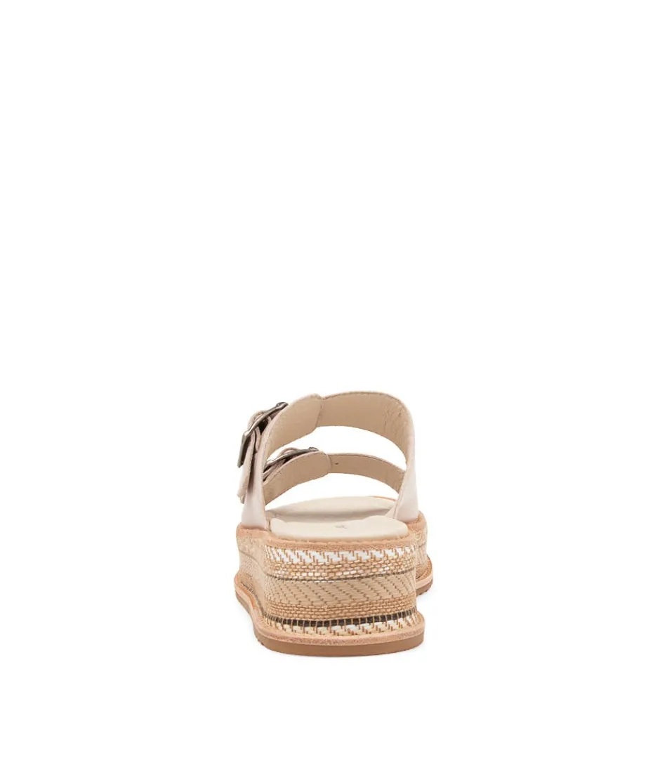 Escarpins Django & Juliette en Toile Brodée - Sandales Élégantes en Cuir d'Huître Vieilli pour Femme, Semelle Contourée Style Méditerranéen