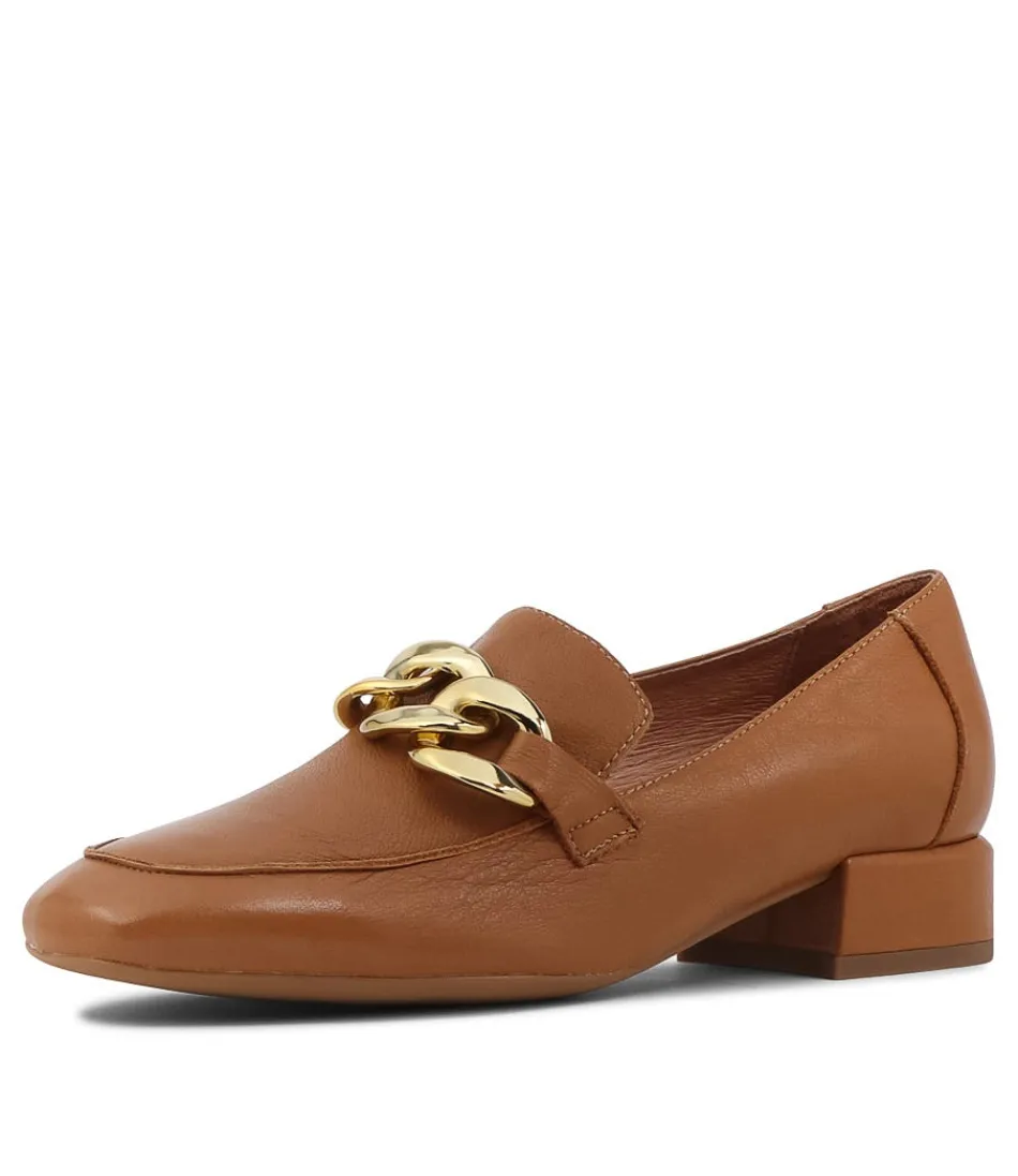 Escarpins en cuir brun foncé Vivandy à talons élégants - Mocassins femme Django & Juliette, style intemporel et confortable pour toutes vos occasions