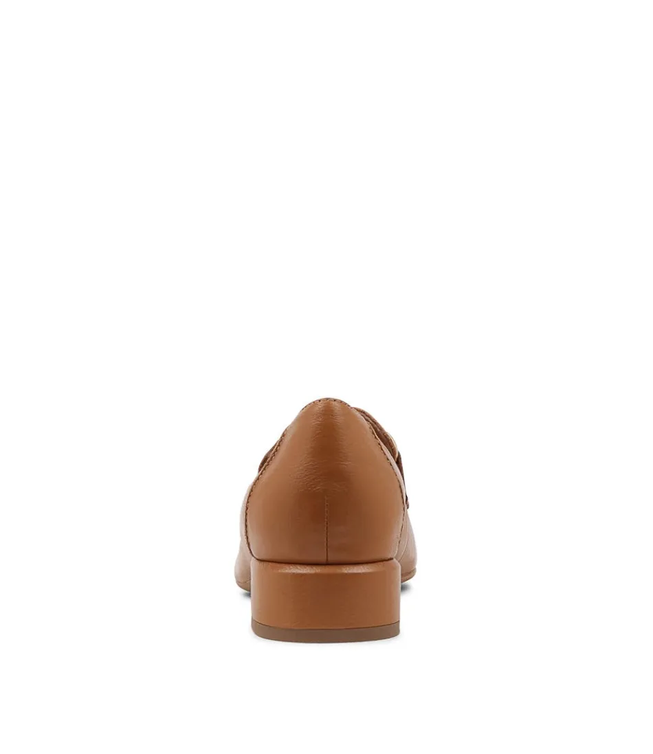 Escarpins en cuir brun foncé Vivandy à talons élégants - Mocassins femme Django & Juliette, style intemporel et confortable pour toutes vos occasions
