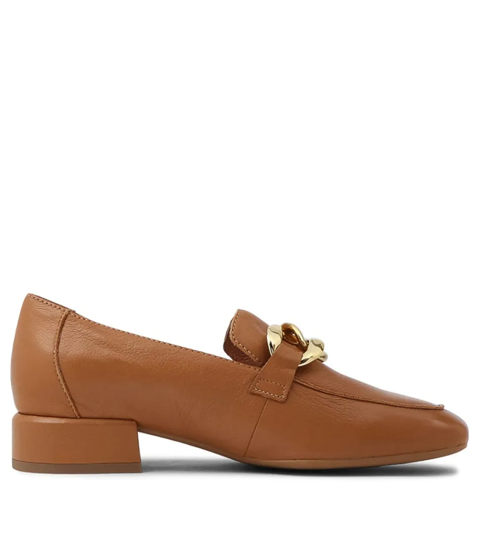 Escarpins en cuir brun foncé Vivandy à talons élégants - Mocassins femme Django & Juliette, style intemporel et confortable pour toutes vos occasions
