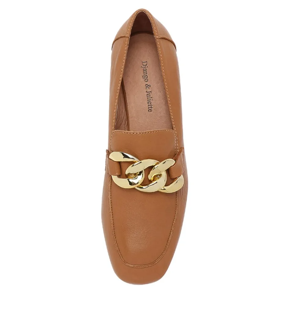 Escarpins en cuir brun foncé Vivandy à talons élégants - Mocassins femme Django & Juliette, style intemporel et confortable pour toutes vos occasions