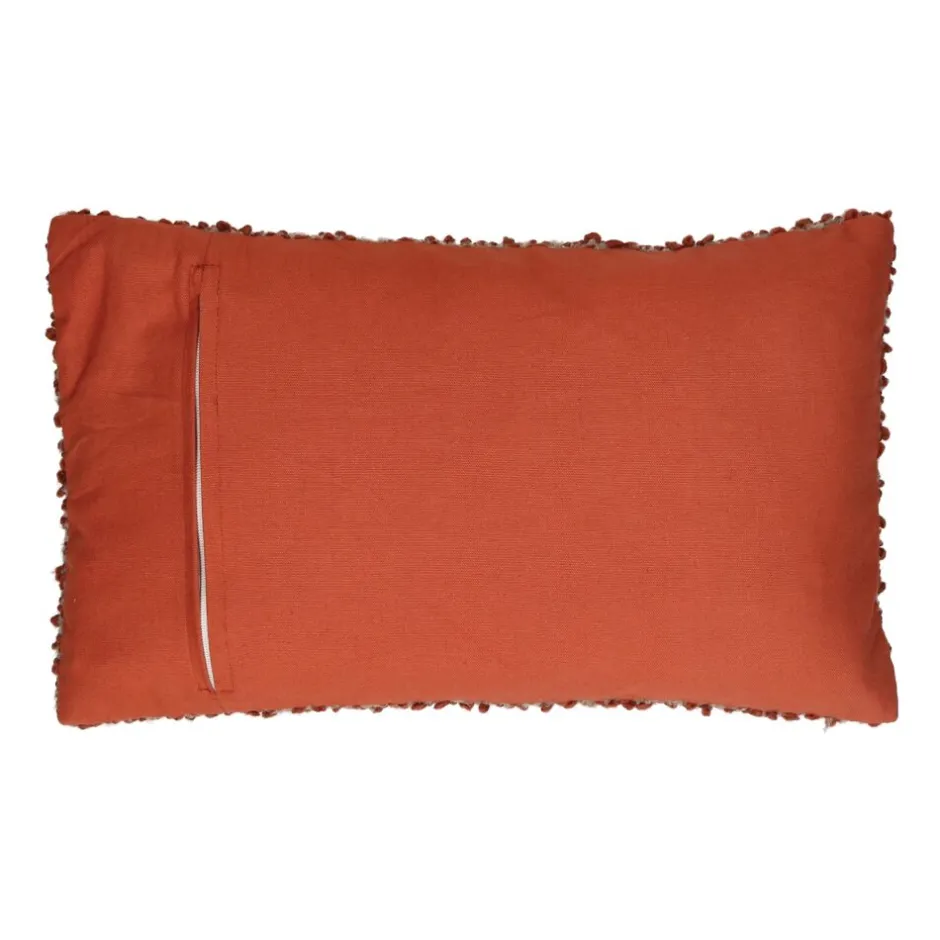 Coussin décoratif ZAZOU - En laine bouclée douce - Dimensions 50x30cm - Teinte rouille chaleureuse - Confort bohème pour votre salon

(Note: J'ai restructuré la phrase en utilisant des formulations plus naturelles, ajouté des adjectifs descriptifs, modifié l'ordre des informations, et utilisé des synonymes comme 