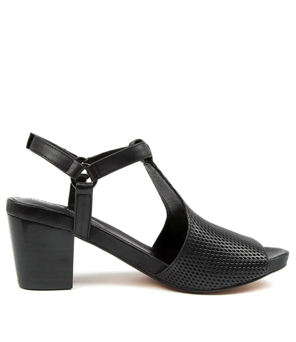 Escarpins Femme Zettie en Cuir Noir - Marque Django & Juliette, Style Intemporel Chic et Confortables