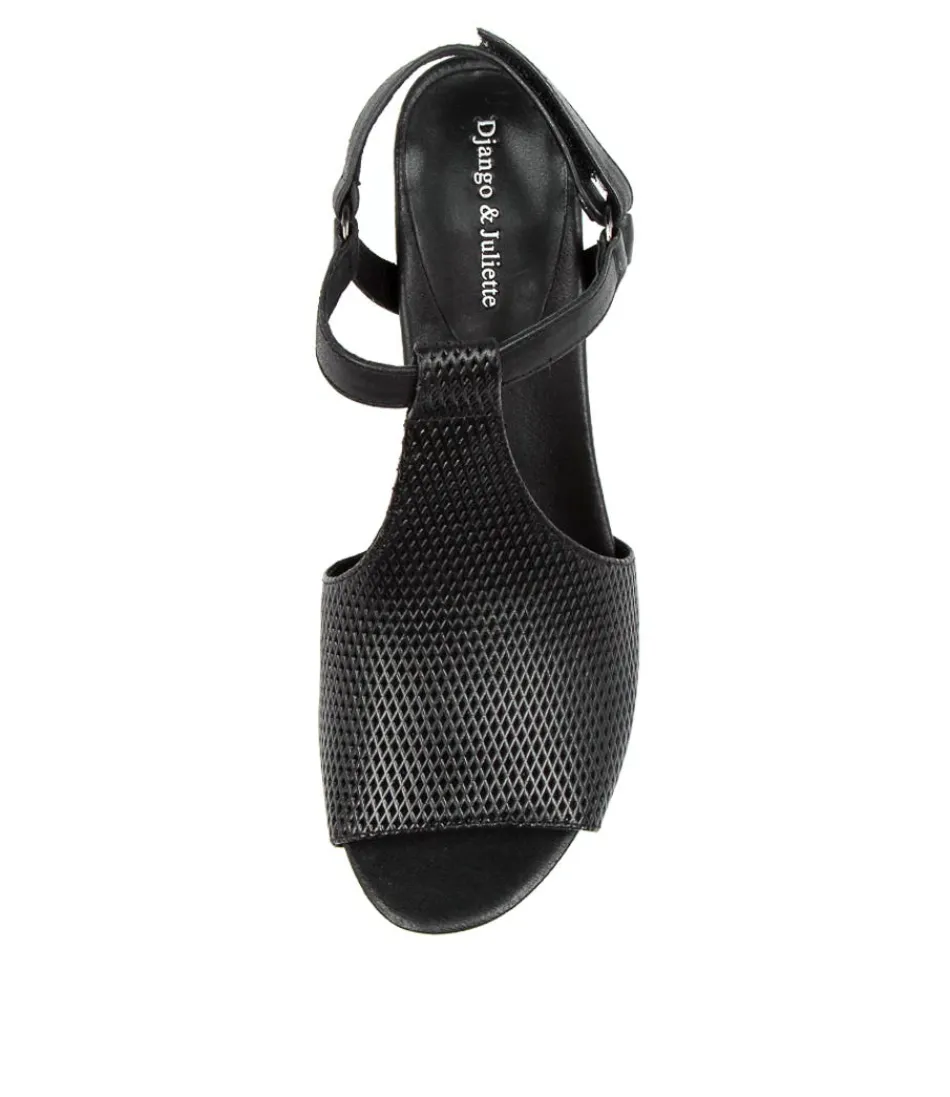 Escarpins Femme Zettie en Cuir Noir - Marque Django & Juliette, Style Intemporel Chic et Confortables